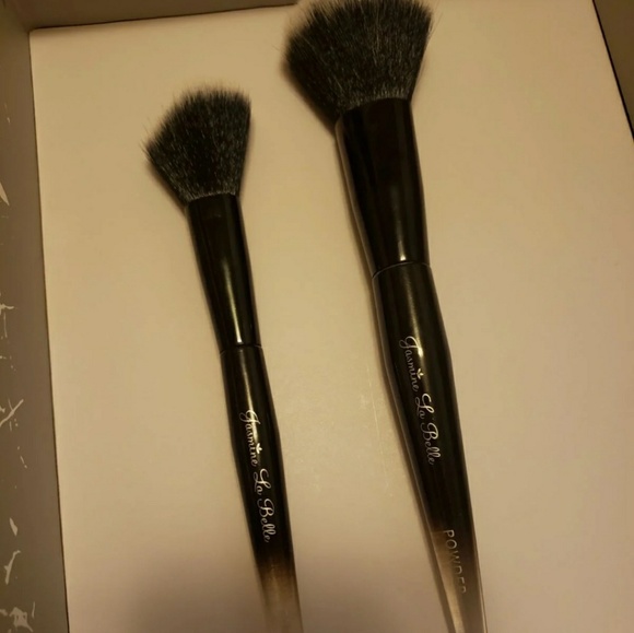 ÷Sold÷ 2 Ombre tip makeup brushes black clear new - Picture 4 of 4